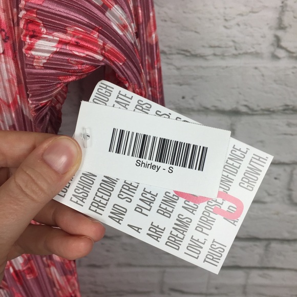 NWT LuLaRoe Shirley Kimono Cover Up Floral Pink - Picture 6 of 8